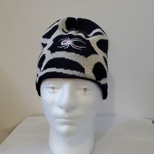 Rare Spyder Black and White Beanie